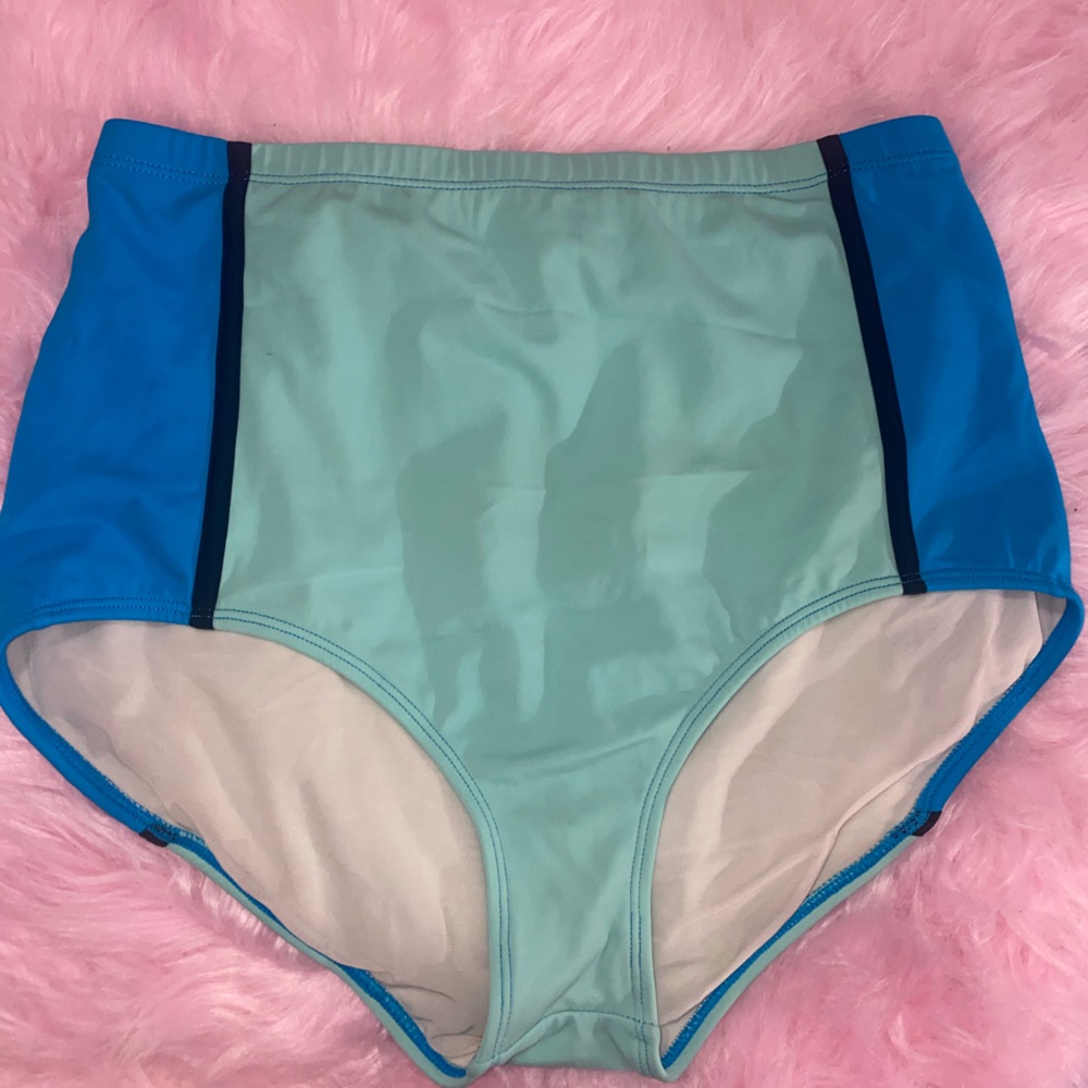 Torrid Color Block High Waisted Swim Bottoms